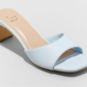 A New Day Lindie Women's Light Blue Heeled Sandals size 12